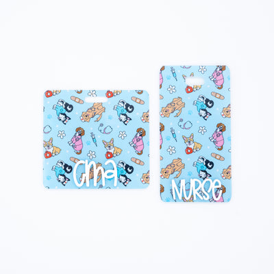 Dog Nurse Backer with White Karoline Font // 2-4 Week Turnaround Time
