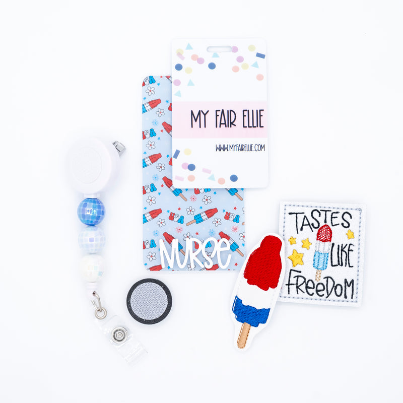 Tastes like Freedom // Popsicle // Badge Buddy