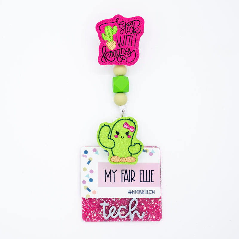 Stick with Kindness // Cactus // Badge Buddy