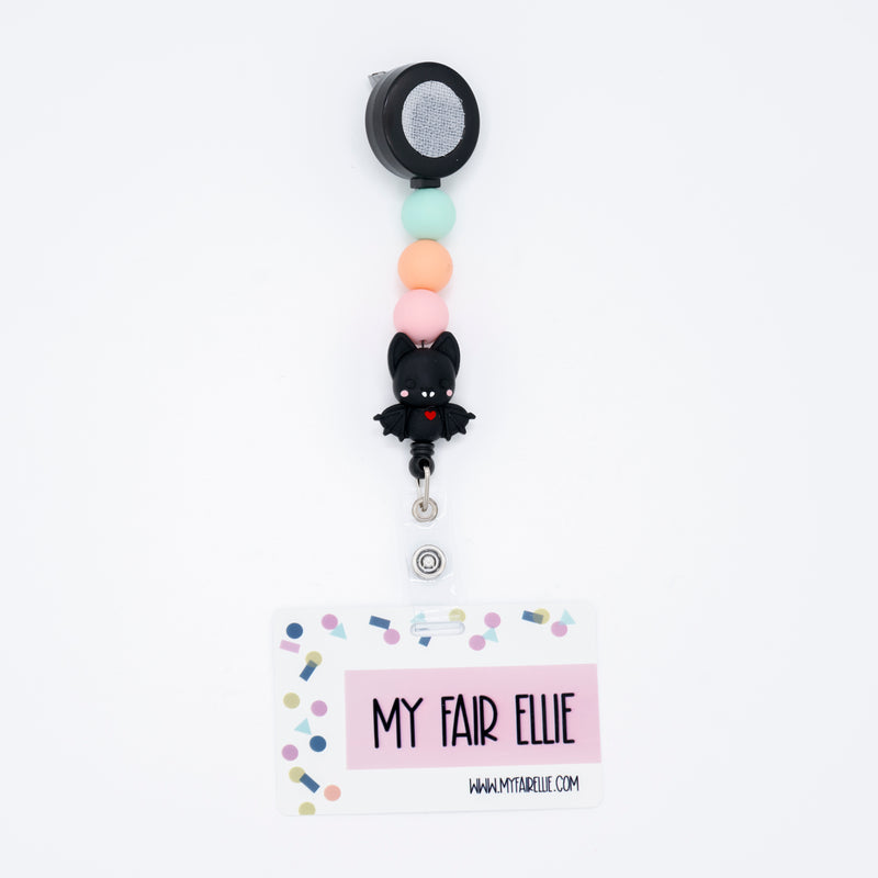 Round Mint/Round Peach/Round Pink/Black Bat // Black Badge Reel Base // Halloween