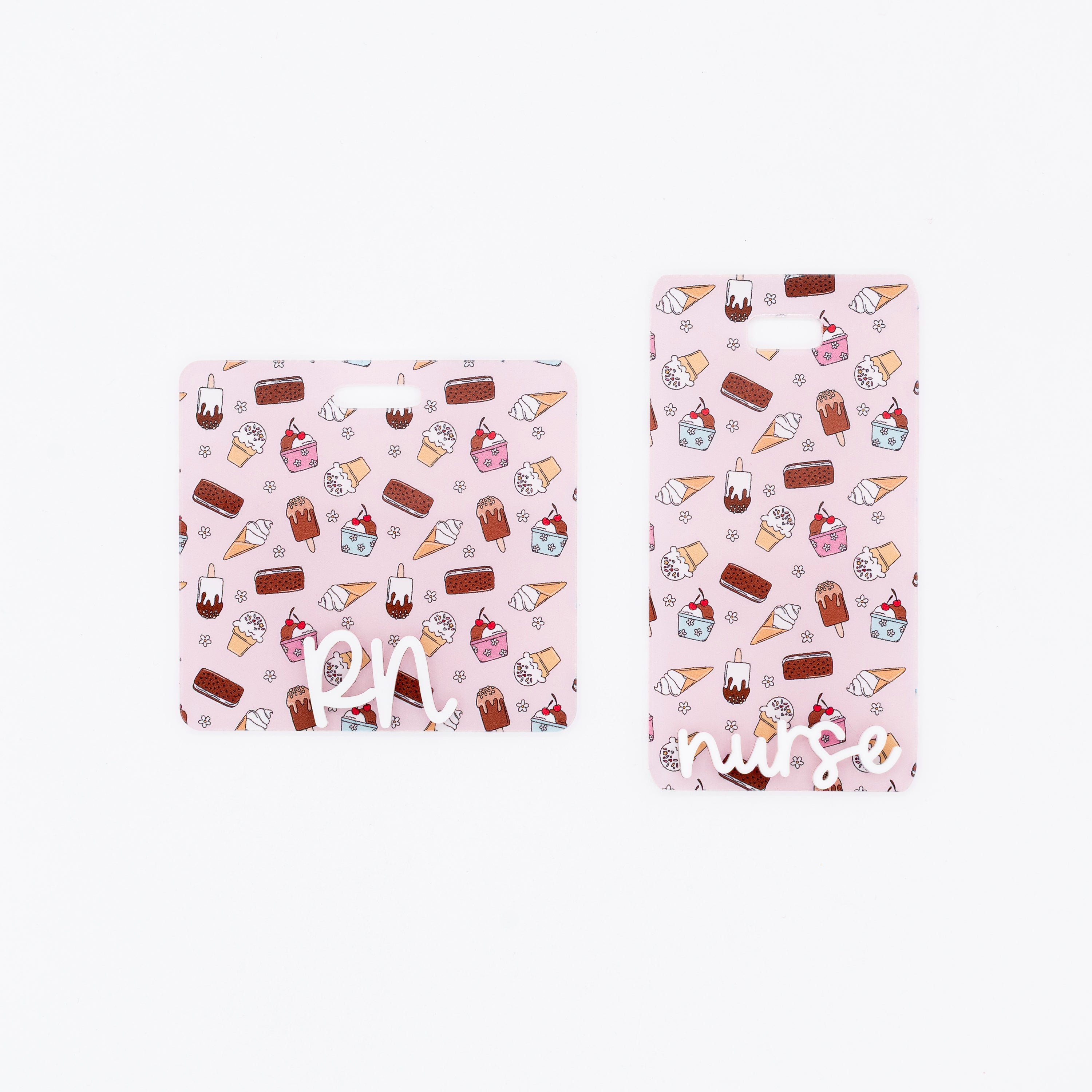 Ice Cream Treats Backer with White Cake Pop Font // 2-4 Week Turnaroun ...