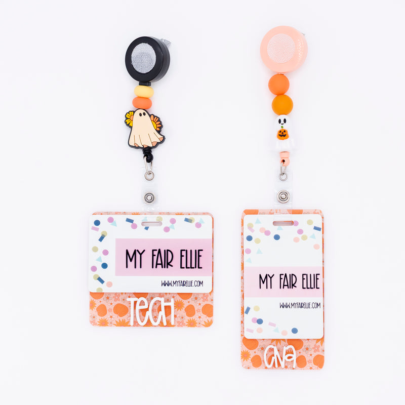 Pumpkins & Flowers Backer with White Karoline Font  // 2-4 Week Turnaround Time