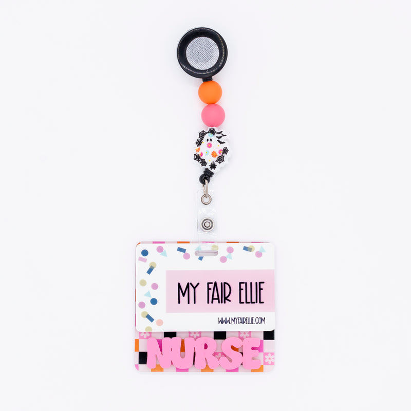 Colorful Checkered Backer with Bubblegum Cool Vibes Font  // 2-4 Week Turnaround Time
