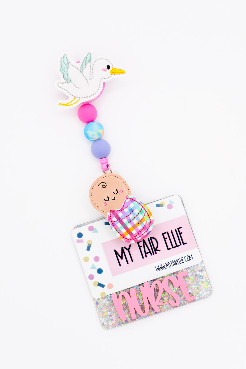 Seasonal Swaddle Baby // NICU // Labor & Delivery // Badge Buddy