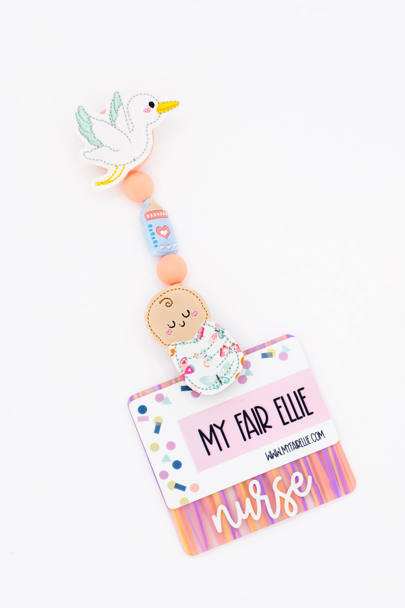 Seasonal Swaddle Baby // NICU // Labor & Delivery // Badge Buddy