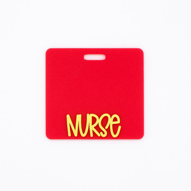 Chiefs Red Matte Backer with Yellow Metallic Karoline Font  // 2-4 Week Turnaround Time