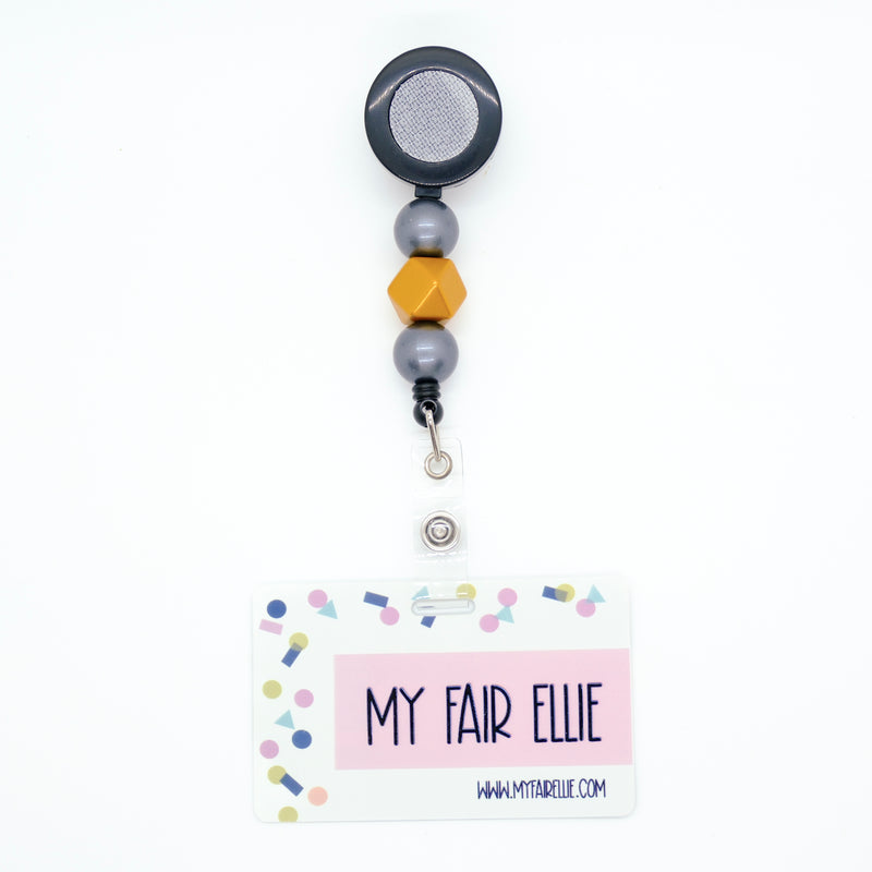 Round Chrome Metallic/Gold Geo/Round Chrome Metallic Bead Reel ONLY! // Black Badge Reel Base