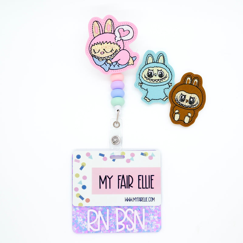 Labubu Creatures // Badge Buddy