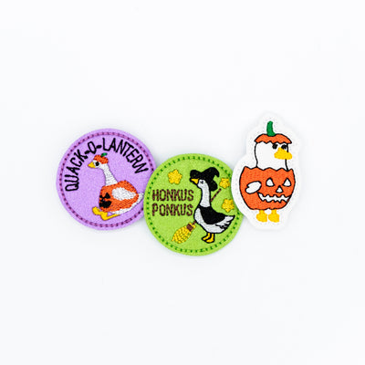 Honkus Ponkus // Silly Goose in Pumpkin // Quack-o-Lantern // Halloween // Spooky Season