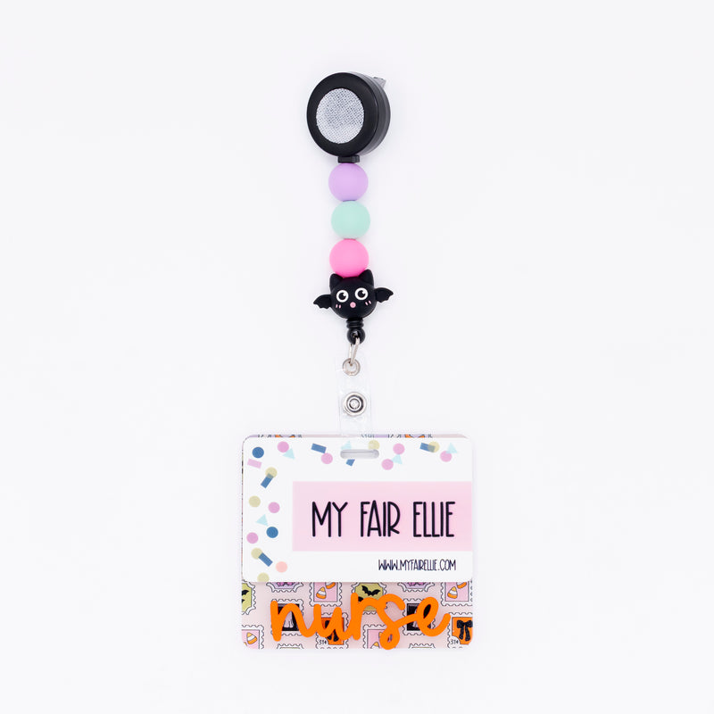 Halloween Stamps Backer with Orange Metallic Cake Pop Font  // 2-4 Week Turnaround Time
