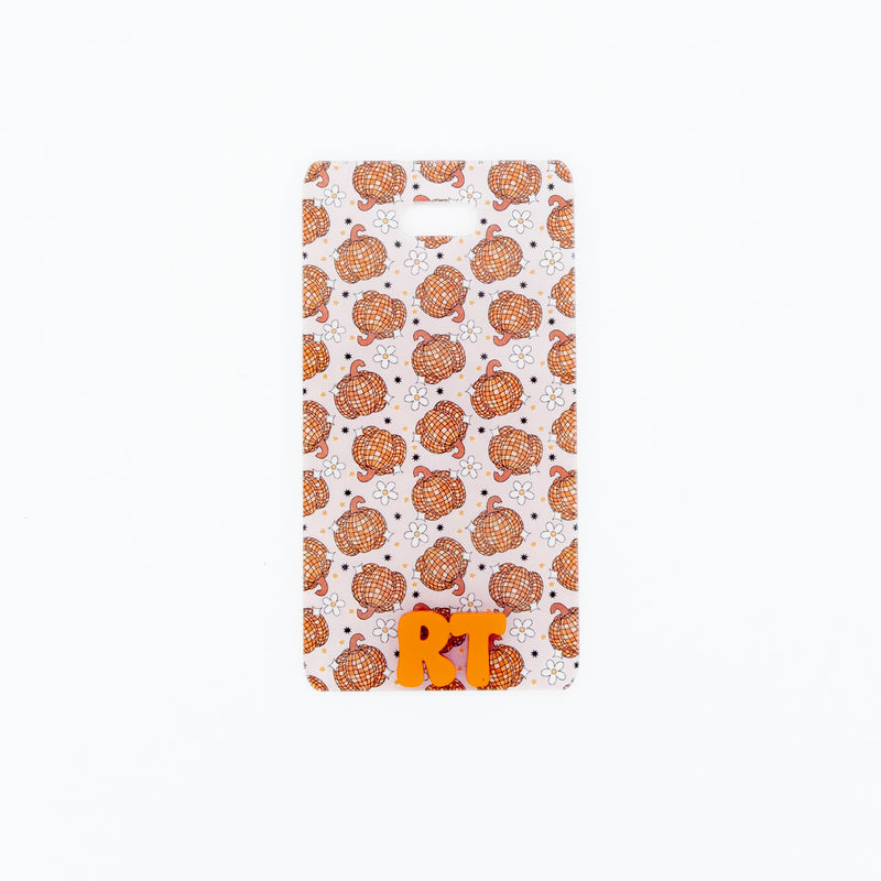 Disco Pumpkins Backer with Orange Metallic Cool Vibes Font // 2-4 Week Turnaround Time