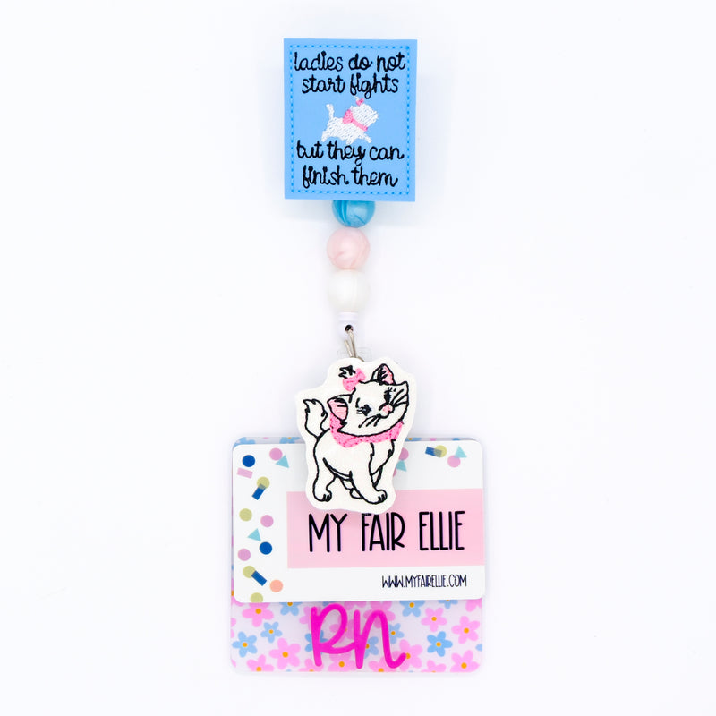 MAGICAL POP UP // Ladies Do Not Start Fights // Aristo Cat // Badge Buddy