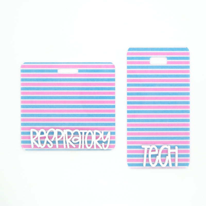 Baby Stripes Backer with White Karoline Font  // 2-4 Week Turnaround Time