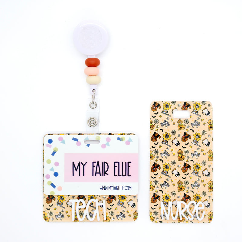Howloween Dogs Backer with White Karoline Font  // 2-4 Week Turnaround Time