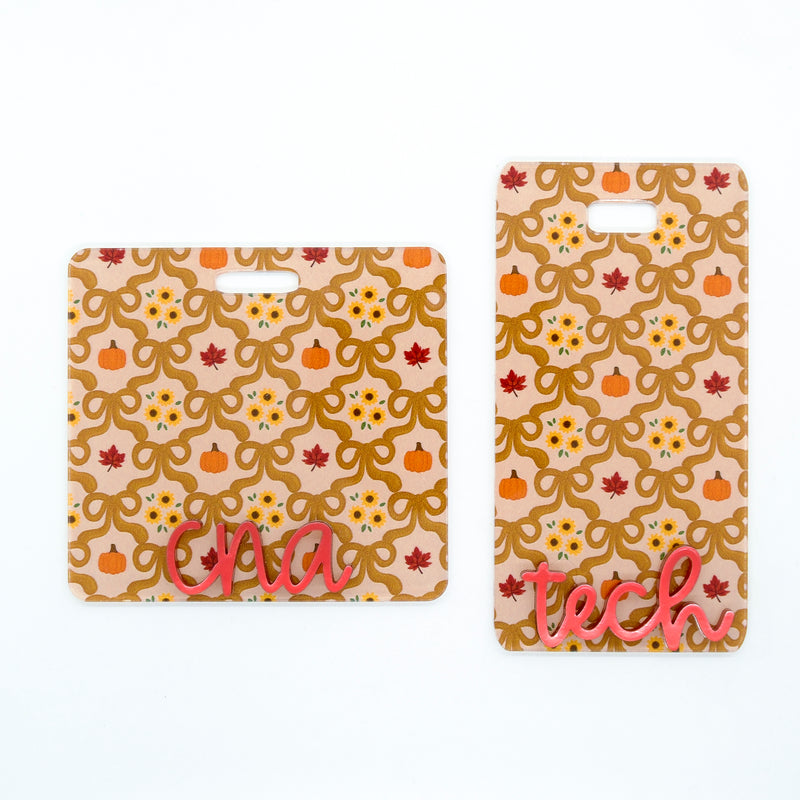 Fall Coquette Bows Backer w/ Red Metallic Cake Pop Text // 2-4 Week Turnaround Time