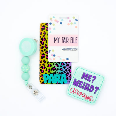 Me? Weird? Always. // Badge Buddy