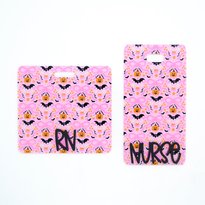 Cute Halloween Backer with Black Karoline Font  // 2-4 Week Turnaround Time