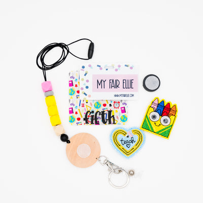 Pencil Bead Lanyard // Badge Buddy Base