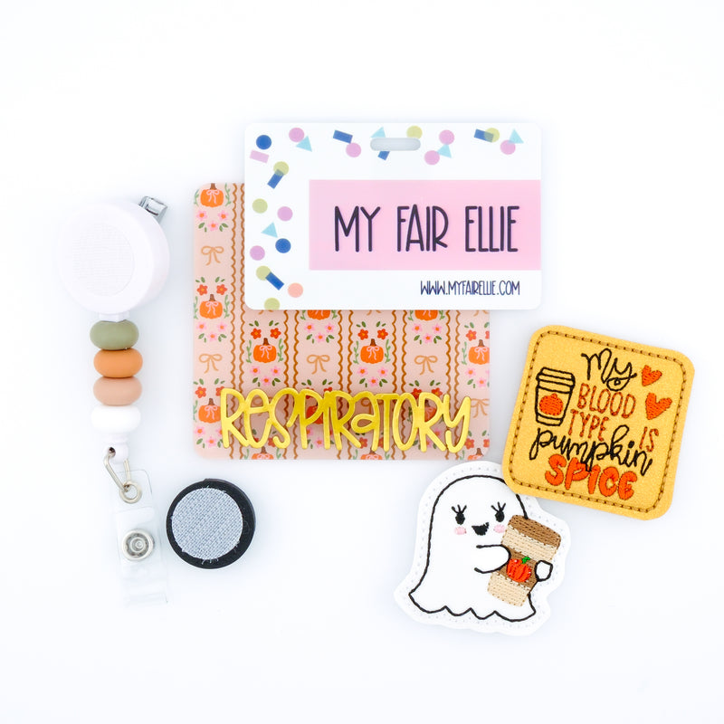 My Blood Type is Pumpkin Spice // Ghost with Hot Drink // Fall