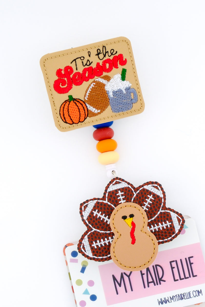 Tis the Season // Stacked Football Turkey // Fall