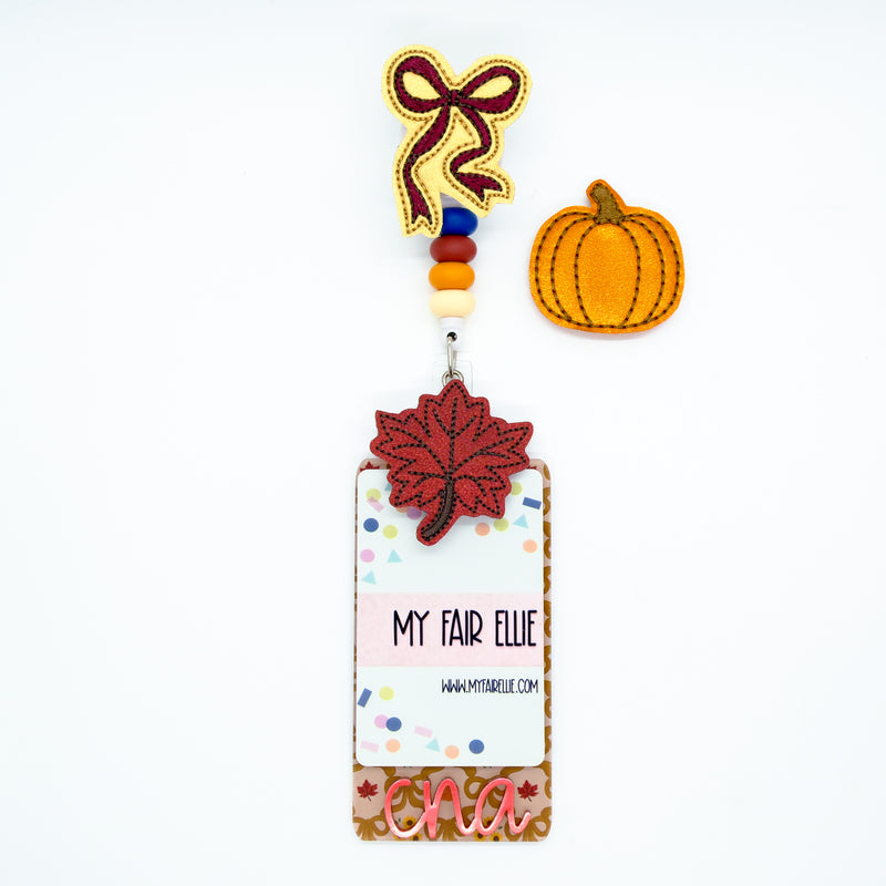 Fall Coquette Bow // Pumpkin // Leaf // Fall