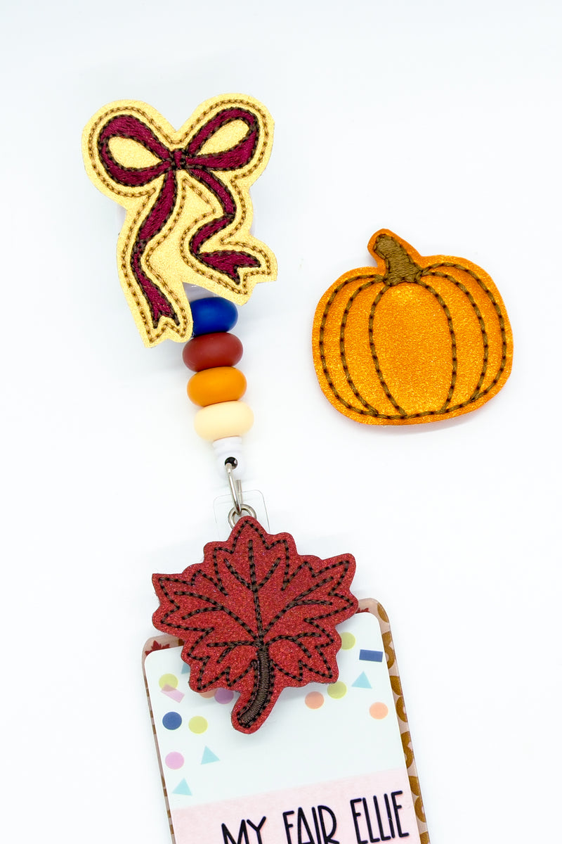 Fall Coquette Bow // Pumpkin // Leaf // Fall