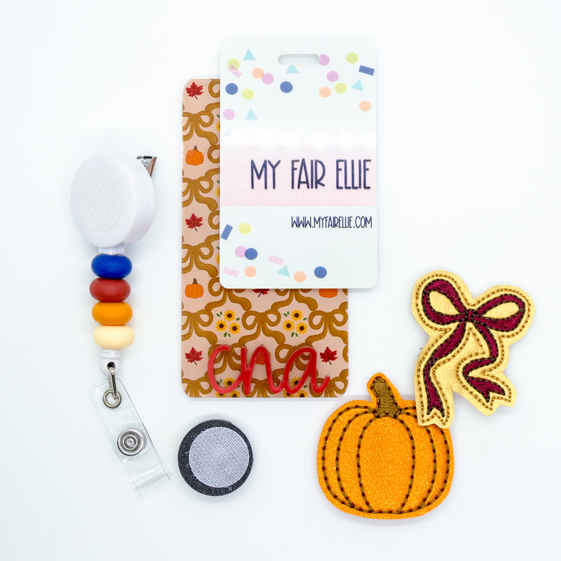 Fall Coquette Bow // Pumpkin // Leaf // Fall