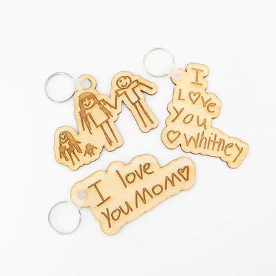 Custom Handwriting / Picture Badge Buddy / Keychain / Ornament / PLEASE READ!