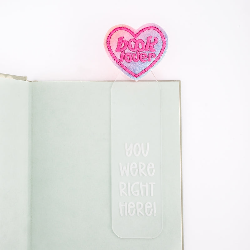 You were right here! // Interchangeable Bookmark