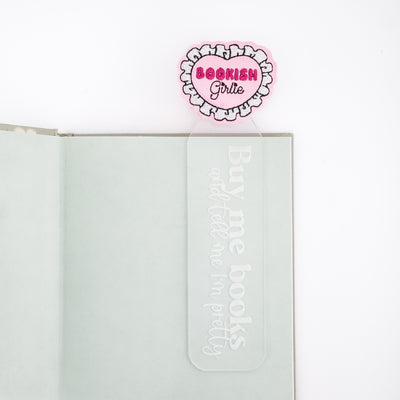 Buy me books and tell me I'm pretty! // Interchangeable Bookmark