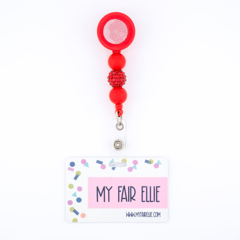 Red Glitz Bead Reel ONLY! // Red Badge Reel Base