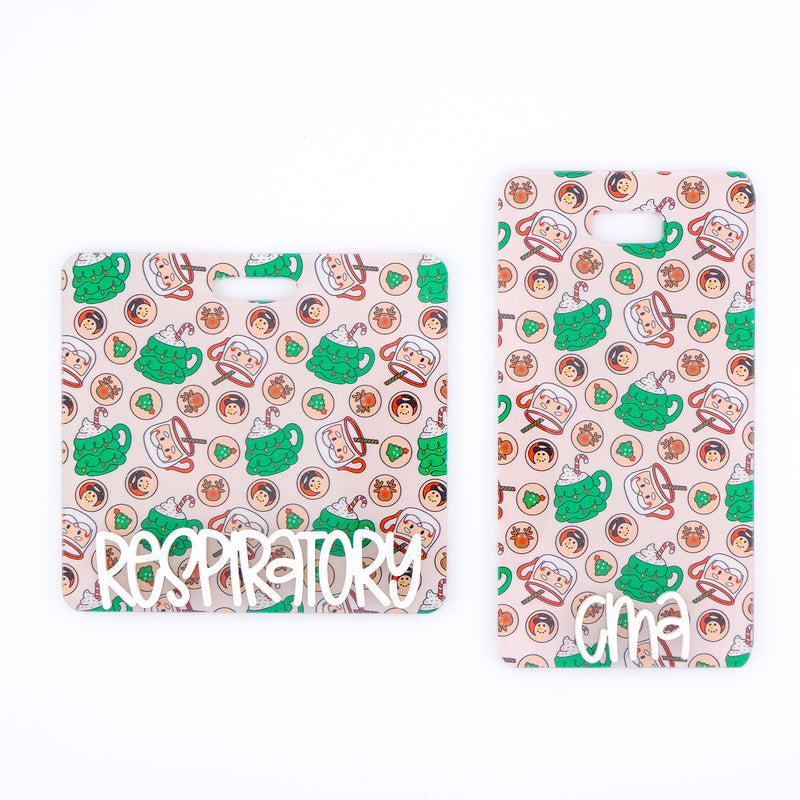 Christmas Cookies & Milk Backer with White Karoline Font  // 2-4 Week Turnaround Time