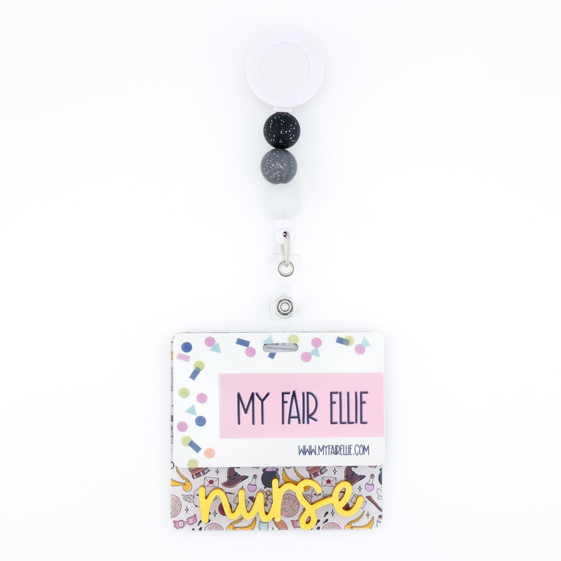 HP Wizard Boy Backer with Gold Metallic Cake Pop Text // 2-4 Week Turnaround Time