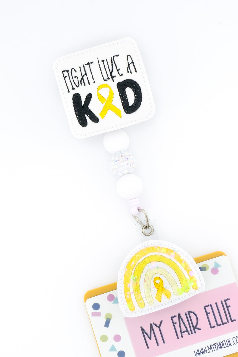 Fight like a Kid // Yellow Ribbon // Pediatric Cancer // Badge Buddy