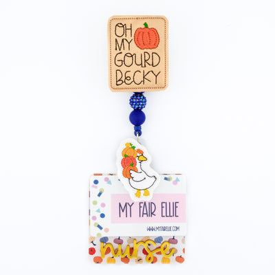 Oh My Gourd + Goose and Pumpkins Badge Reel Set // As Seen on Social Media