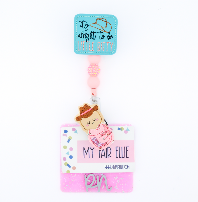 Little Bitty Swaddle Baby Badge Reel Set // As Seen on Social Media