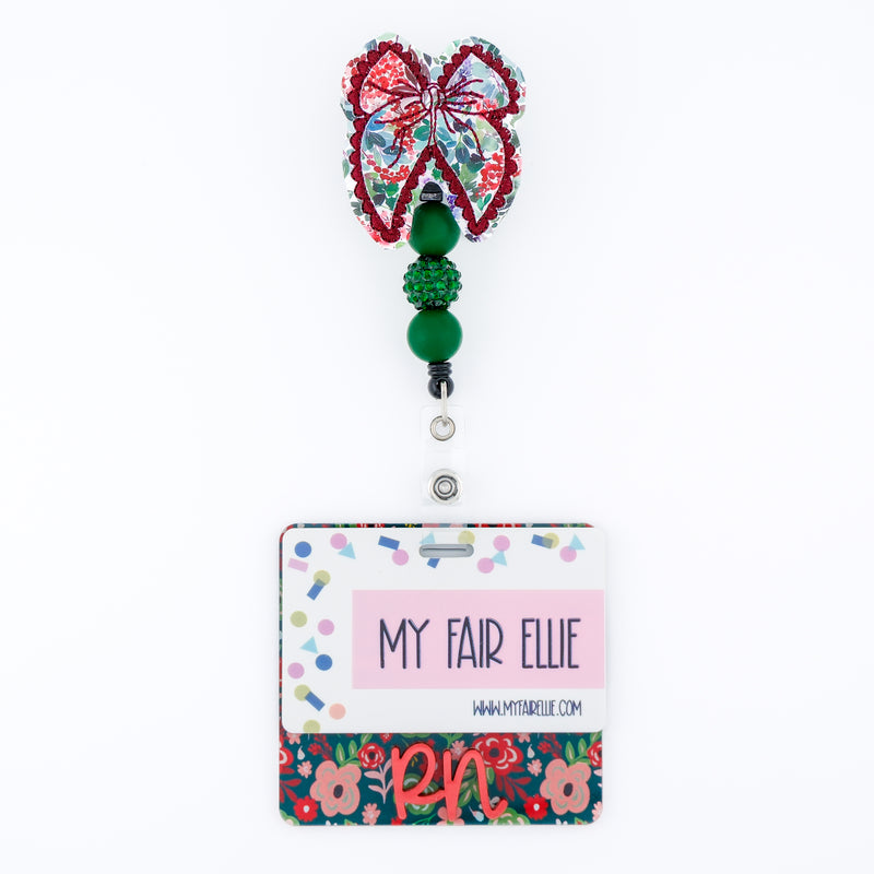 Flower Print Bow // Christmas