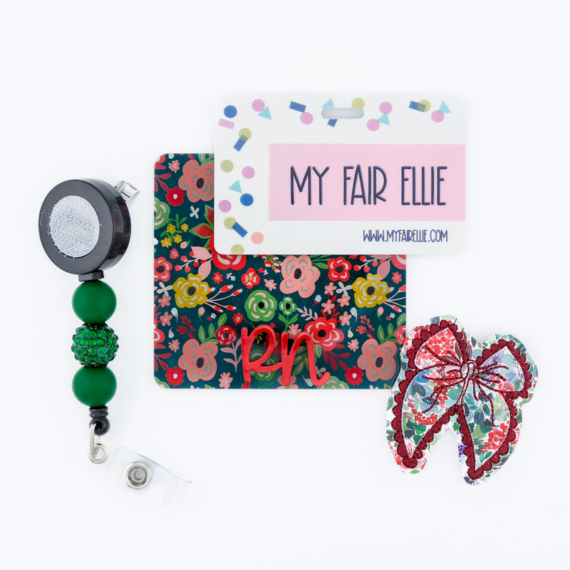 Flower Print Bow // Christmas