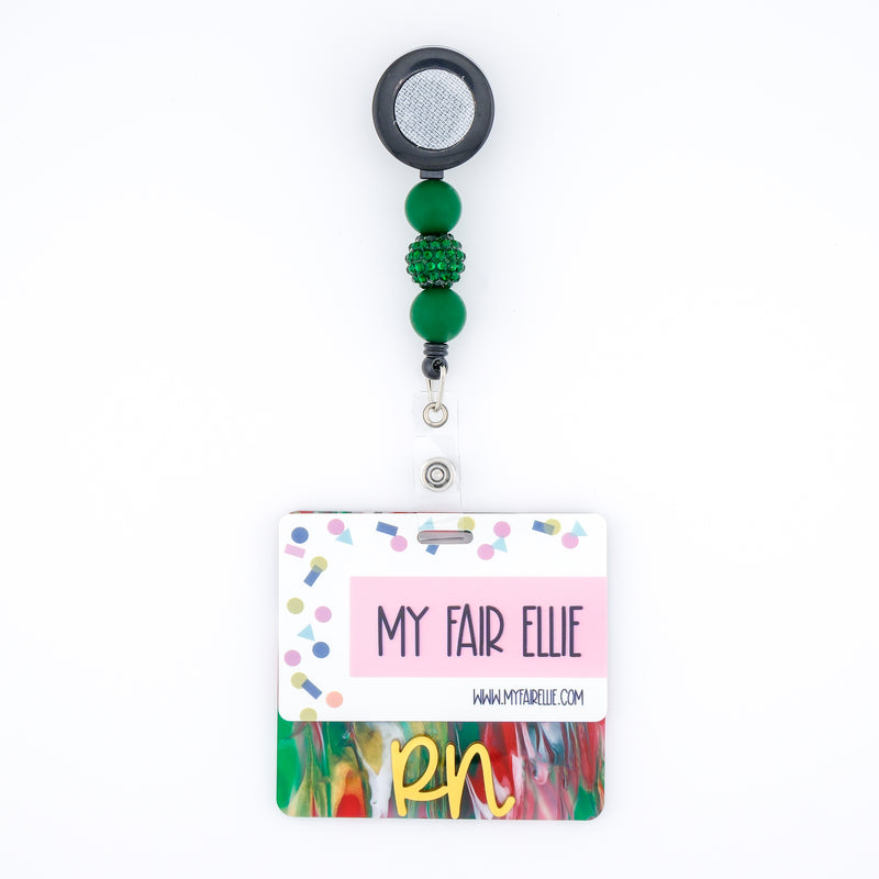 Christmas Swirl Backer with Gold Metallic Cake Pop Font  // 2-4 Week Turnaround Time