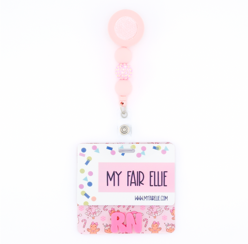 Coquette Pink Christmas Backer with Bubblegum Cool Vibes Font  // 2-4 Week Turnaround Time