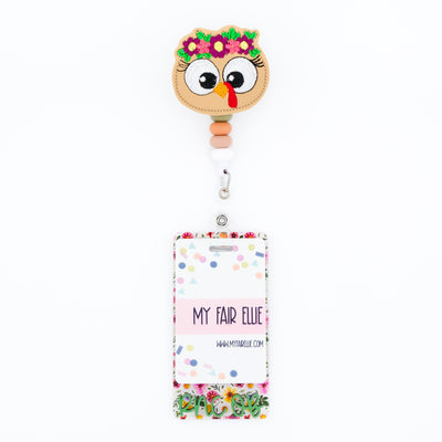 Floral Crown Turkey with Lashes // Fall