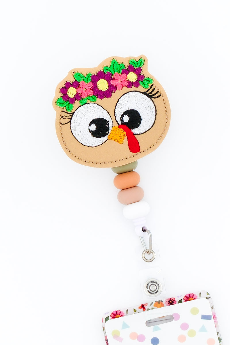 Floral Crown Turkey with Lashes // Fall