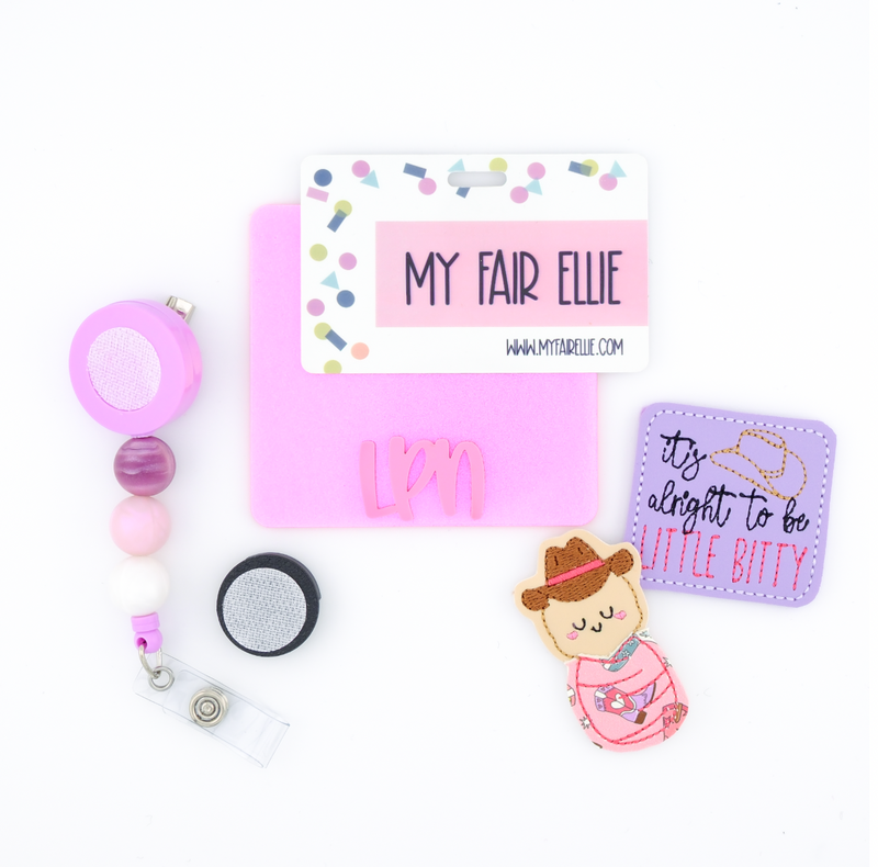 Little Bitty // Boot Swaddle Baby with Hat // Badge Buddy