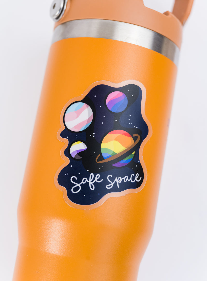 Safe Space LGBTQ Ally // Clear Sticker