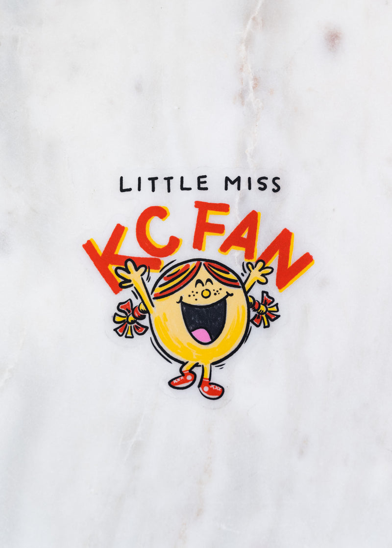 CLEAR Little Miss KC Fan // My Fair Ellie Ink Sticker
