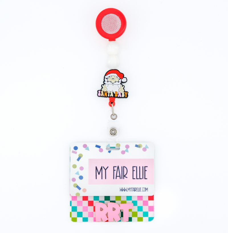 Colorful Christmas Checkered Backer with Bubblegum Joyful Font  // 2-4 Week Turnaround Time
