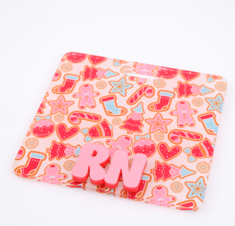 Christmas Cookies Backer with Bubblegum Cool Vibes Font  // 2-4 Week Turnaround Time