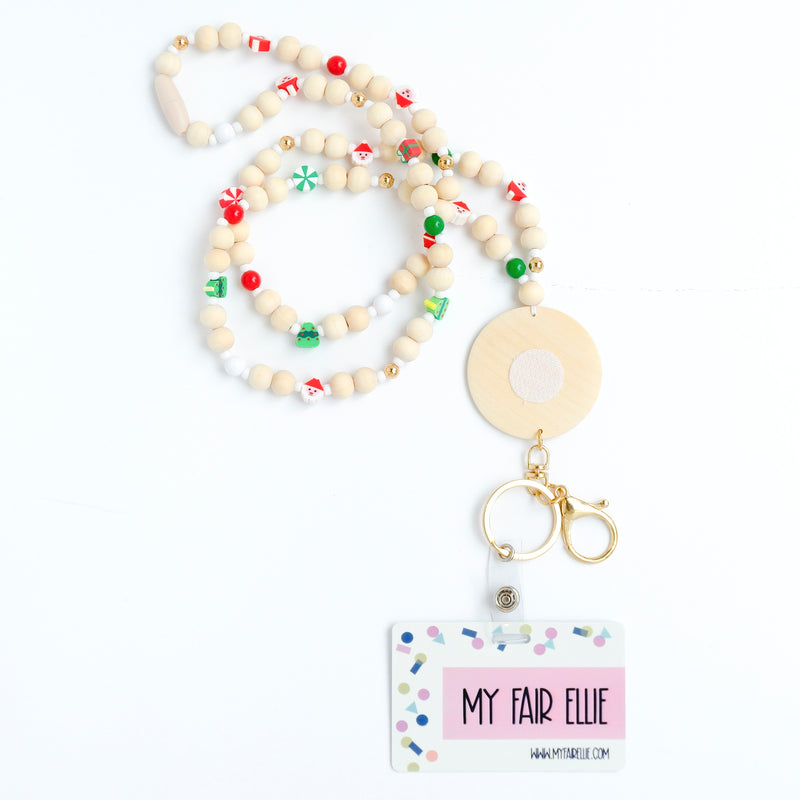 Christmas Classics Bead Lanyard // Badge Buddy Base // Christmas