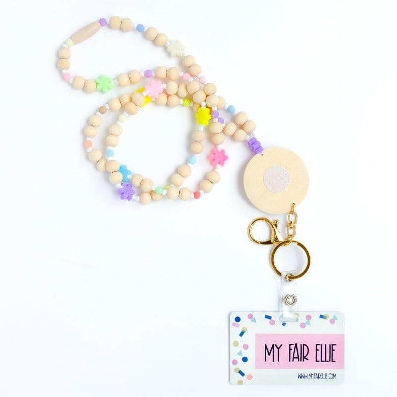 Snowflake Bead Lanyard // Badge Buddy Base