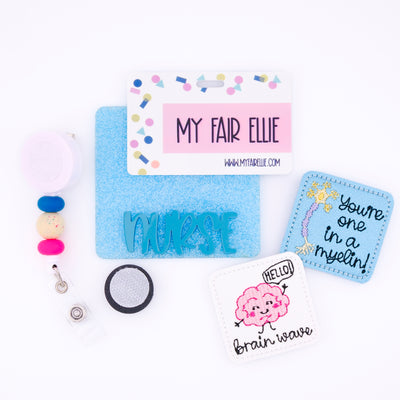 Neuro Nurse // Brain Wave // Broca // Myelin // Badge Buddy
